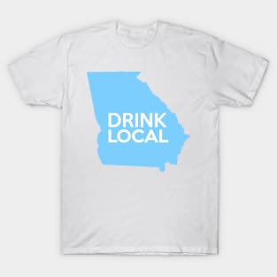 Georgia Drink Local GA Blue T-Shirt